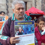 Familiares de Aranda protestaron en Palacio Nacional por la inactividad del gobierno canadiense